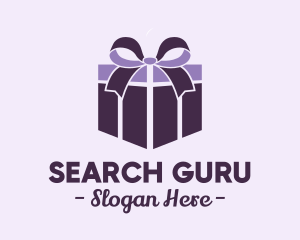 Purple Gift Present logo design