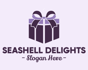 Purple Gift Present logo design