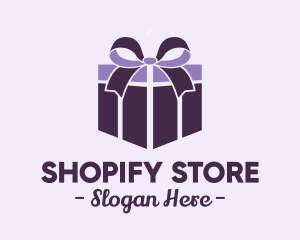 Purple Gift Present logo design