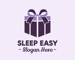 Purple Gift Present logo design