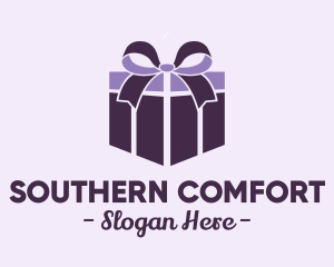 Purple Gift Present logo design