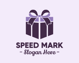 Purple Gift Present logo design