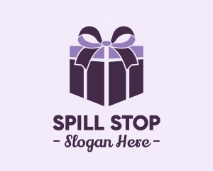 Purple Gift Present logo design