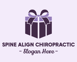 Purple Gift Present logo design