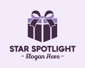 Purple Gift Present logo design