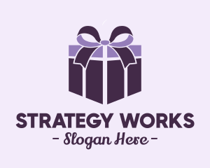 Purple Gift Present logo design