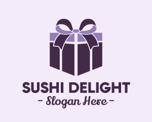 Purple Gift Present logo design