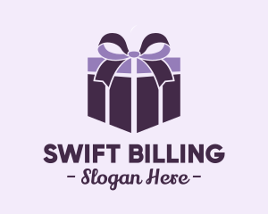 Purple Gift Present logo design