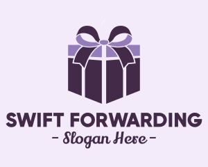 Purple Gift Present logo design