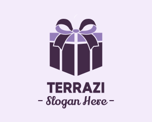 Purple Gift Present logo design