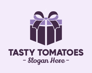 Purple Gift Present logo design