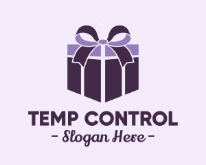 Purple Gift Present logo design