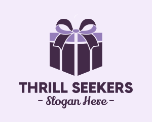 Purple Gift Present logo design