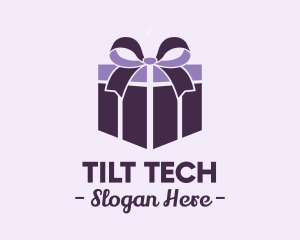 Purple Gift Present logo design