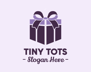 Purple Gift Present logo design