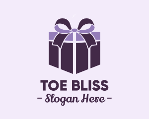 Purple Gift Present logo design