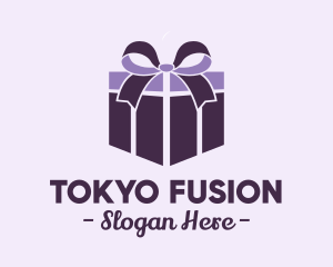 Purple Gift Present logo design