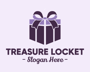 Purple Gift Present logo design