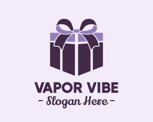 Purple Gift Present logo design