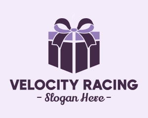 Purple Gift Present logo design