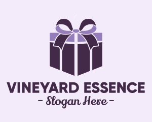 Purple Gift Present logo design