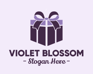 Purple Gift Present logo design