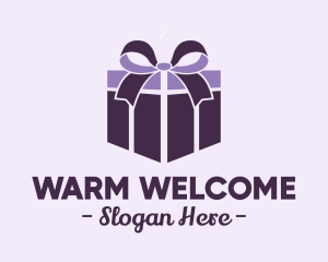 Purple Gift Present logo design