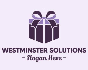 Purple Gift Present logo design