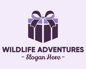 Purple Gift Present logo design