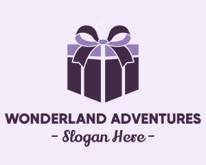 Purple Gift Present logo design