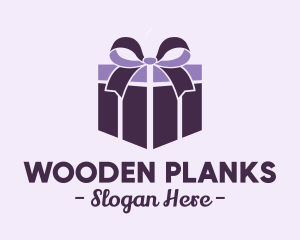 Purple Gift Present logo design