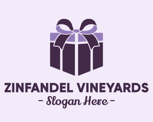 Purple Gift Present logo design