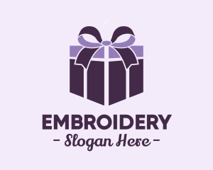 Purple Gift Present logo design