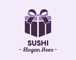 Purple Gift Present logo design