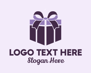 Purple Gift Present Logo