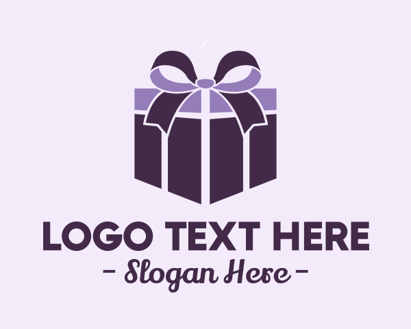 Gift - Purple Gift Present logo design