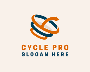 Business Arrow Cycle logo design