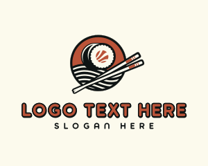 Dining - Sushi Chopsticks Dining logo design