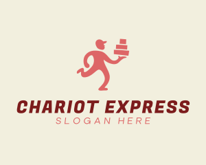 Express Delivery Man logo design