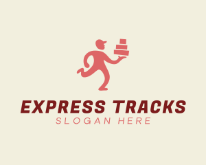 Express Delivery Man logo design