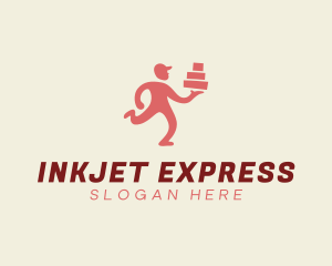 Express Delivery Man logo design