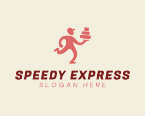 Express - Express Delivery Man logo design