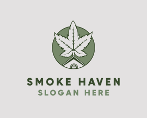 Marijuana House Green logo design