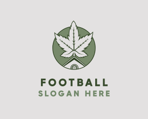 Smoke - Marijuana House Green logo design