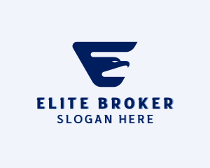 Eagle Bird Letter E Logo