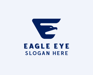 Eagle Bird Letter E logo design