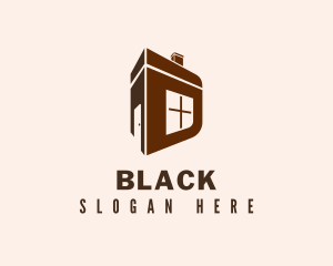 Housing - Brown House Letter D logo design