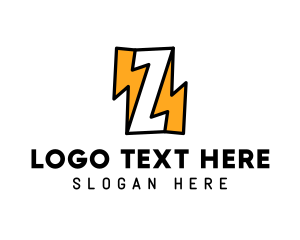 Electric - Electric Zeus Zap Letter Z logo design