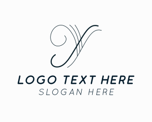 Blogger - Jewelry Boutique Letter Y logo design