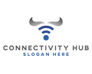Wifi - Bull Horn Wifi logo design